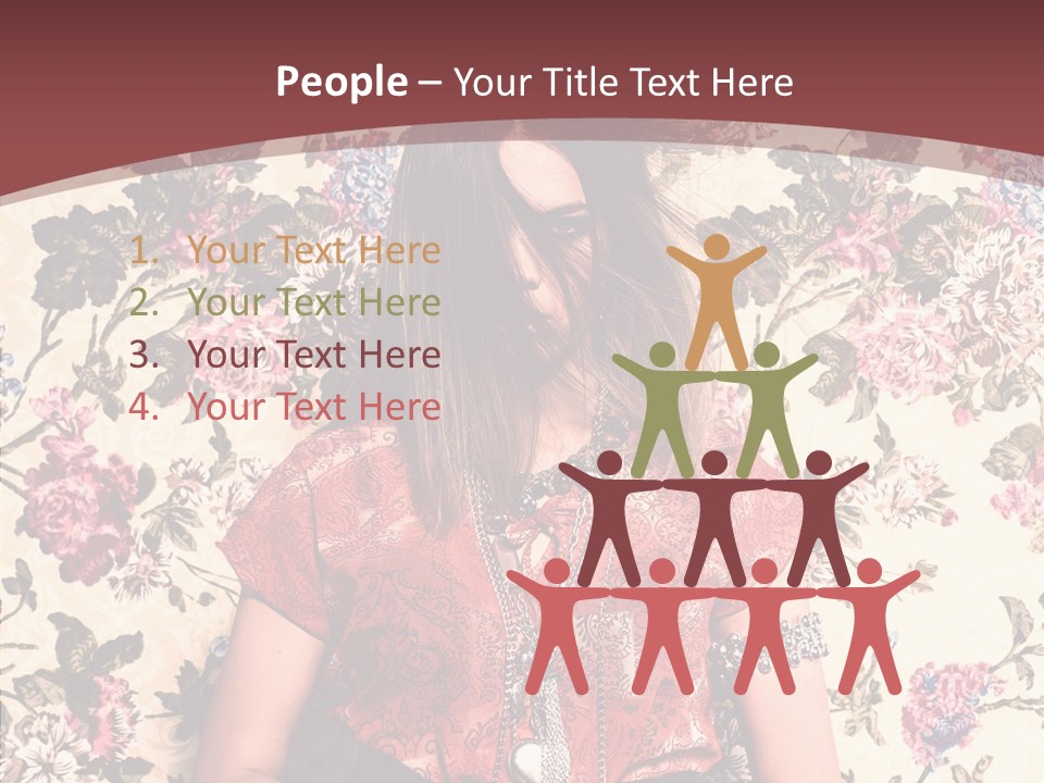 Ring Lips Y PowerPoint Template