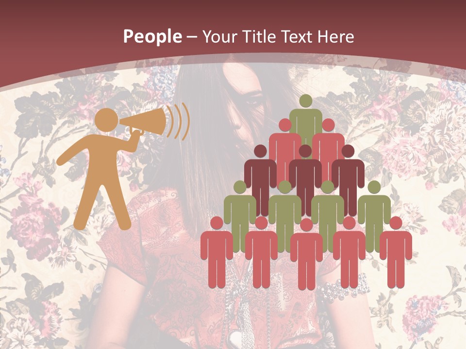 Ring Lips Y PowerPoint Template