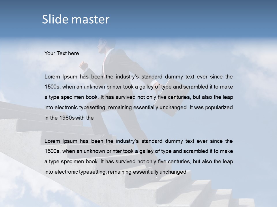 Caucasian Foreman Motion PowerPoint Template