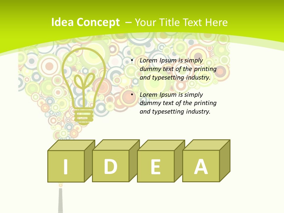 Plant Effect City PowerPoint Template