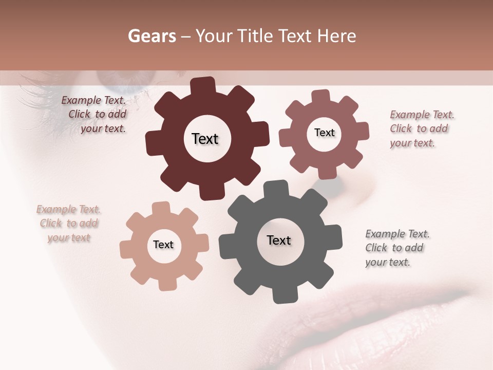 Communication Conference Figure PowerPoint Template