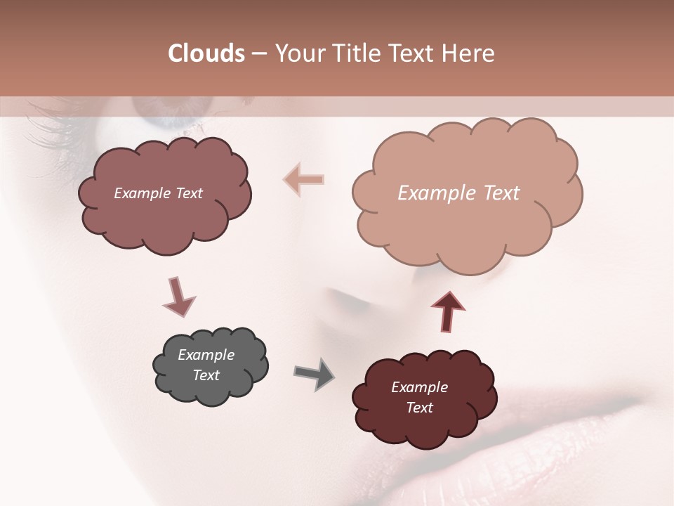 Communication Conference Figure PowerPoint Template