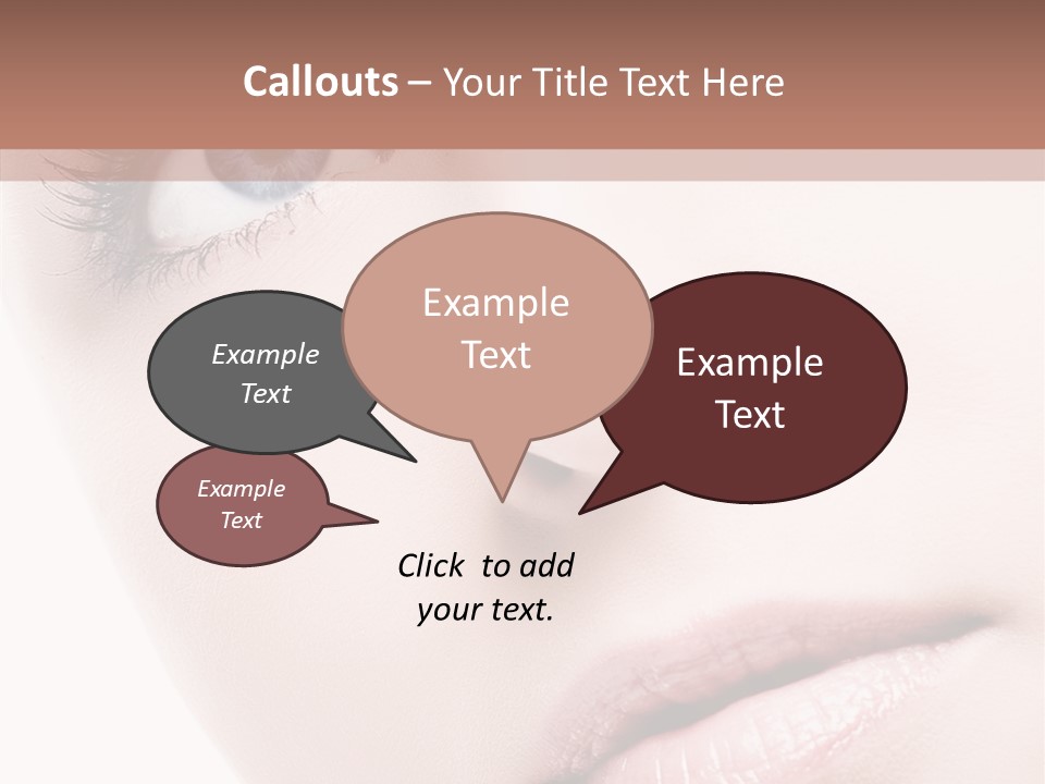 Communication Conference Figure PowerPoint Template