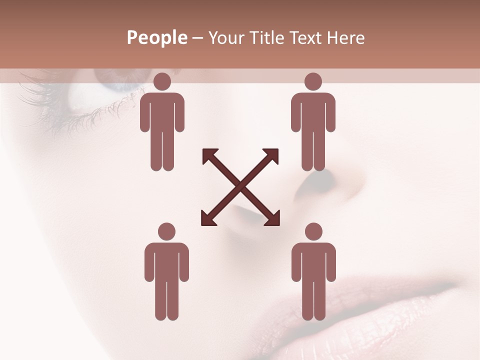 Communication Conference Figure PowerPoint Template