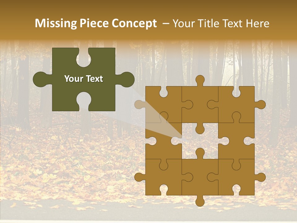 Yellow Mist Trees PowerPoint Template