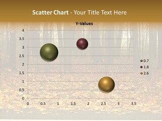 Yellow Mist Trees PowerPoint Template