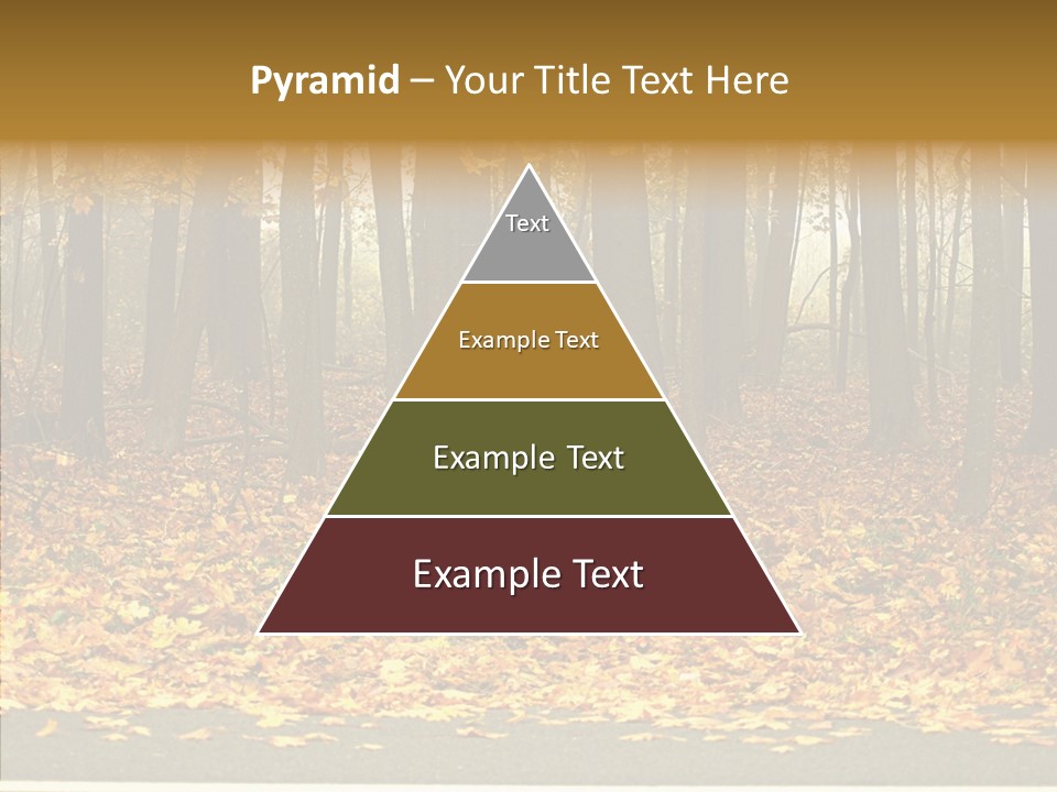 Yellow Mist Trees PowerPoint Template