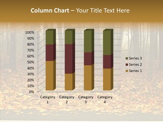 Yellow Mist Trees PowerPoint Template