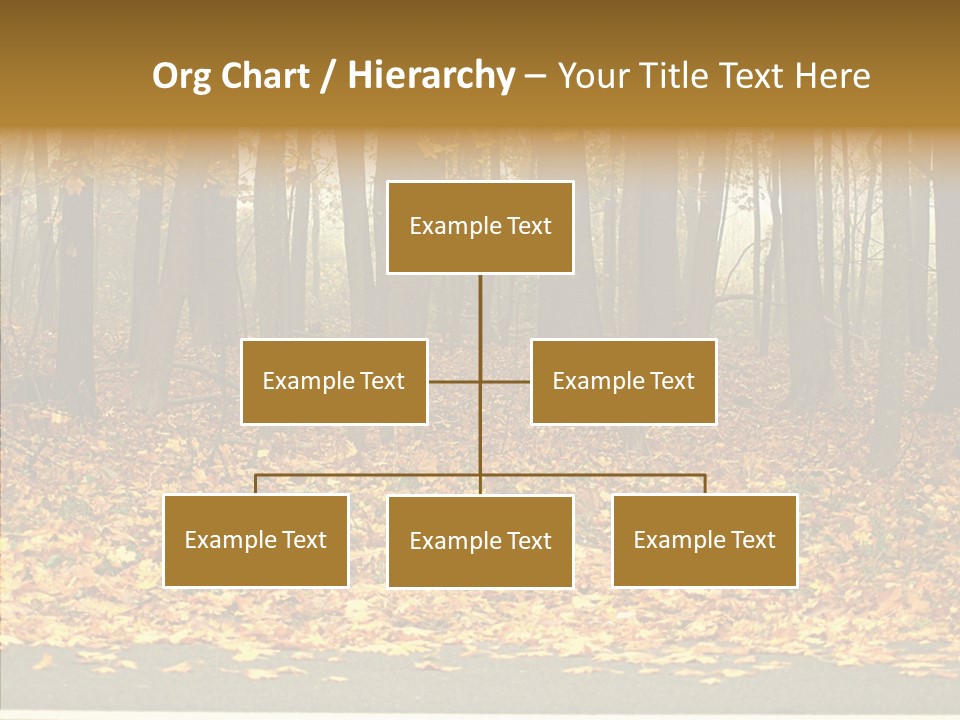Yellow Mist Trees PowerPoint Template