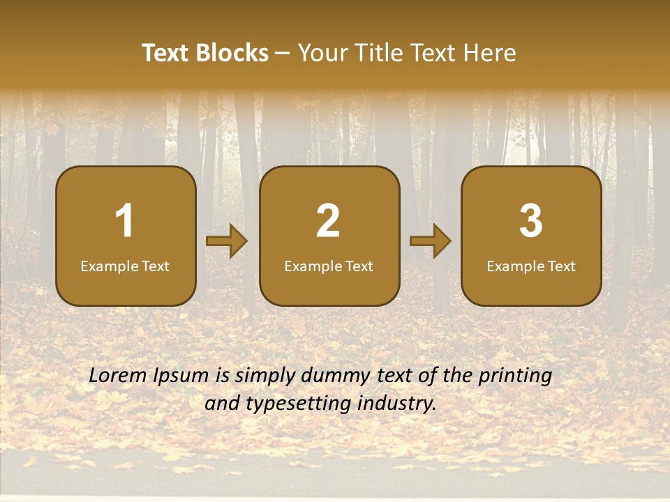 Yellow Mist Trees PowerPoint Template