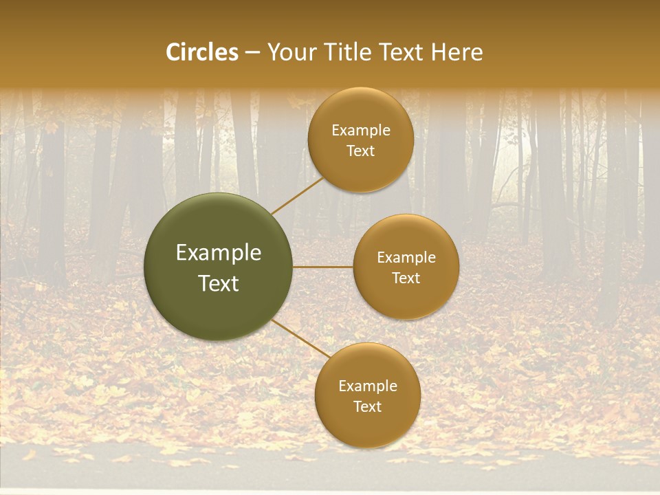 Yellow Mist Trees PowerPoint Template