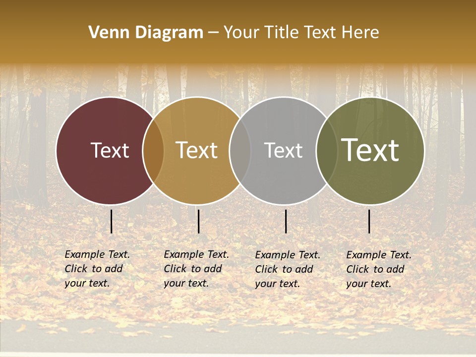Yellow Mist Trees PowerPoint Template