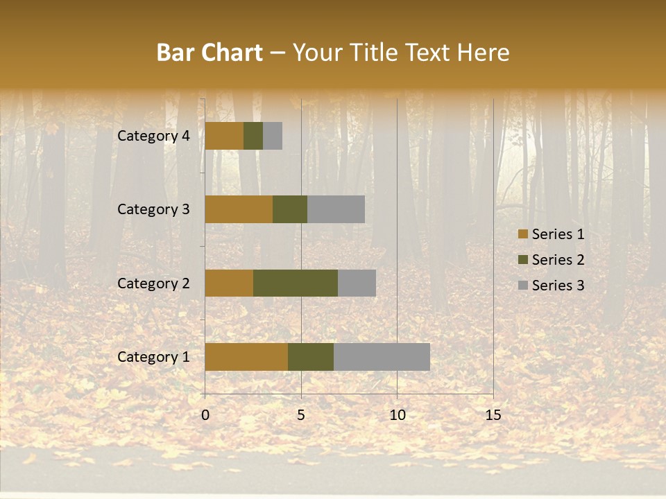 Yellow Mist Trees PowerPoint Template