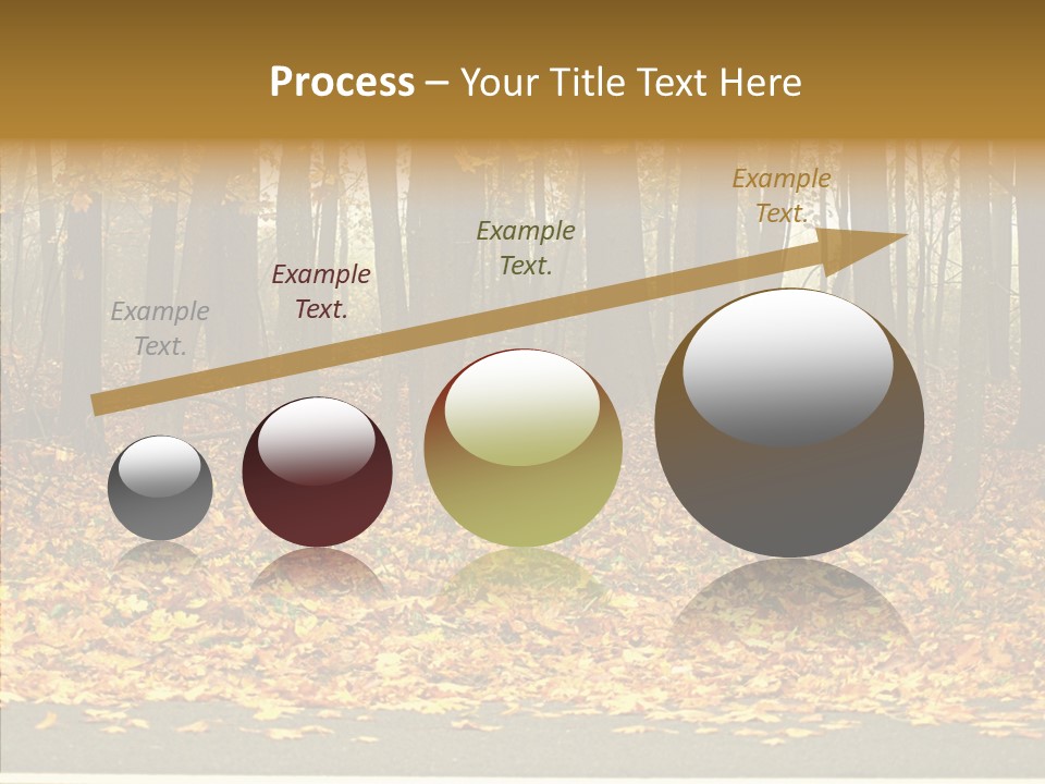 Yellow Mist Trees PowerPoint Template