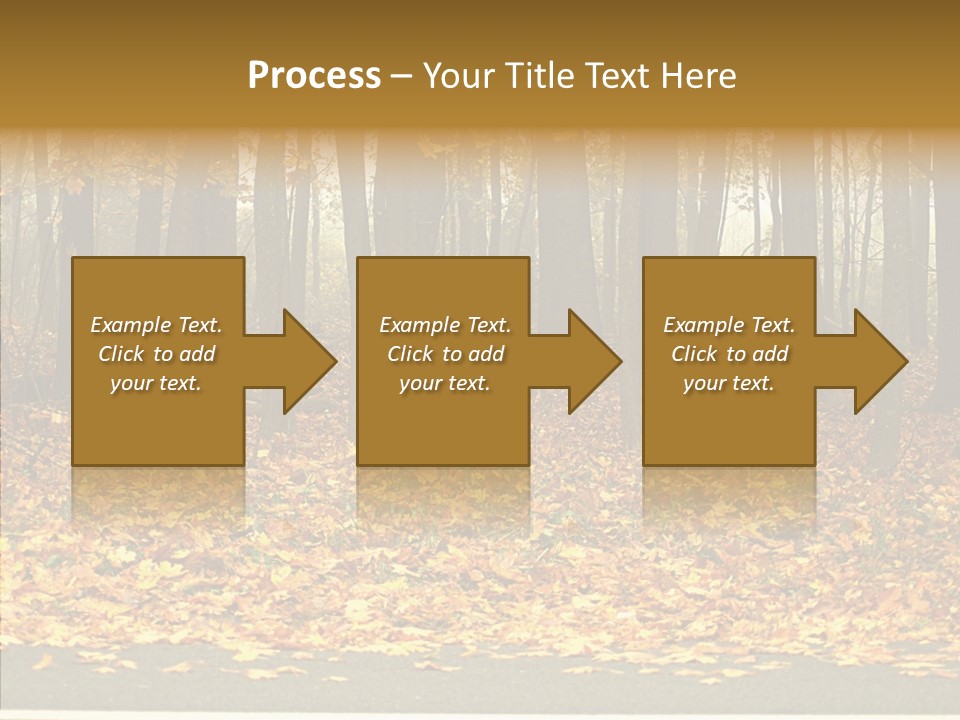 Yellow Mist Trees PowerPoint Template