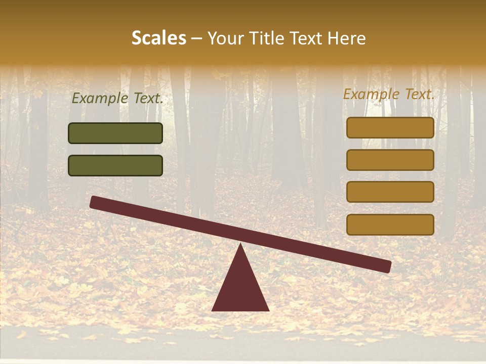 Yellow Mist Trees PowerPoint Template