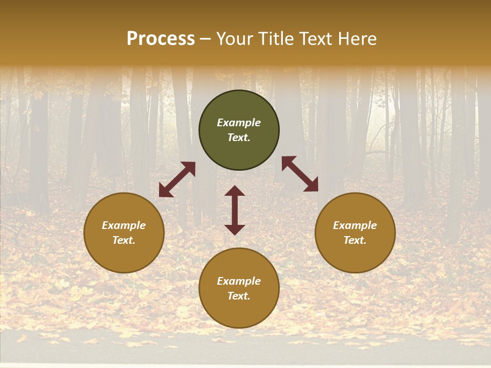 Yellow Mist Trees PowerPoint Template