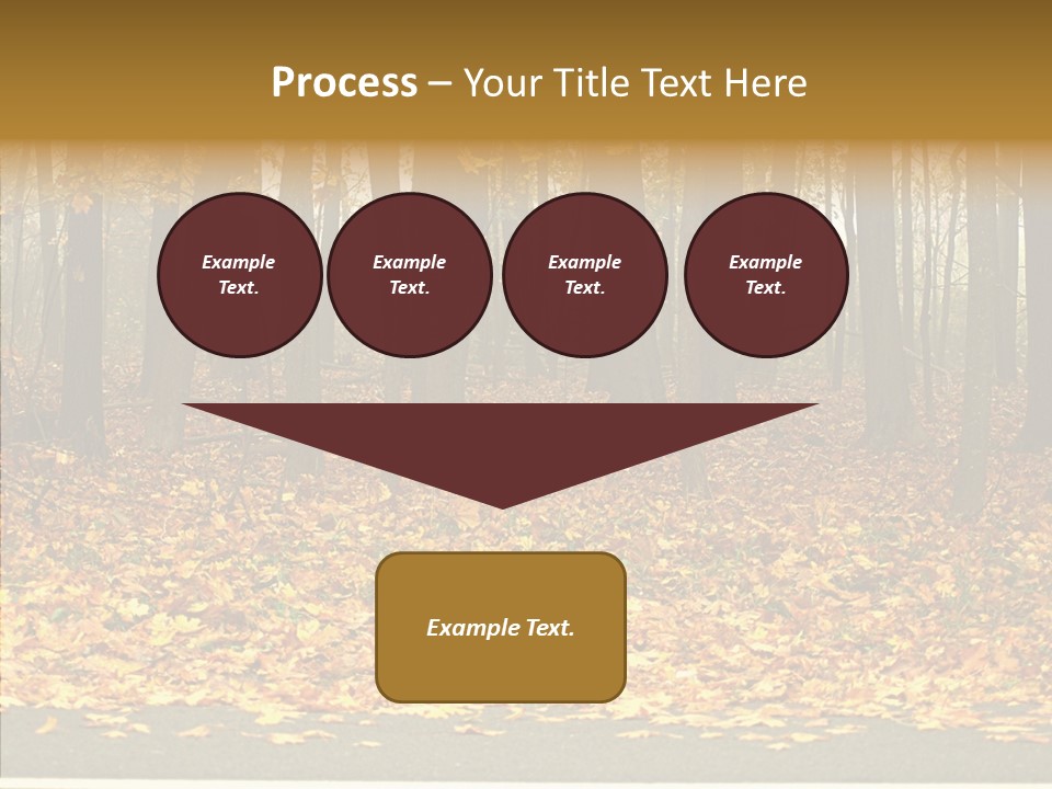 Yellow Mist Trees PowerPoint Template