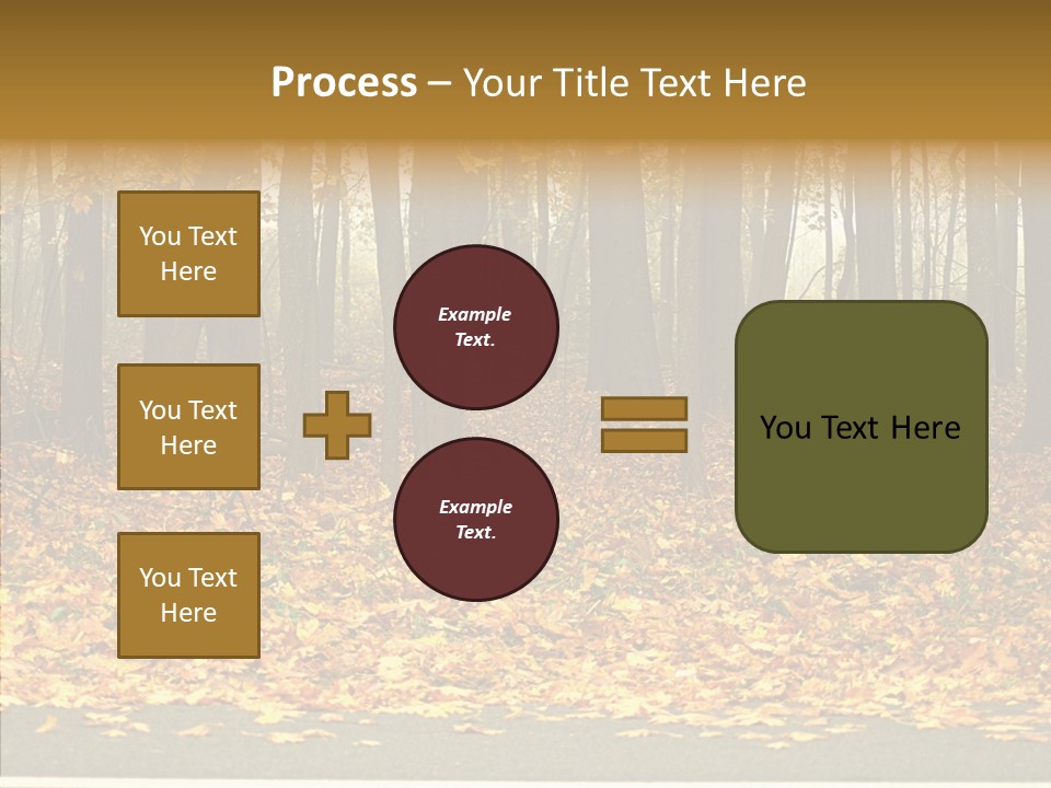 Yellow Mist Trees PowerPoint Template