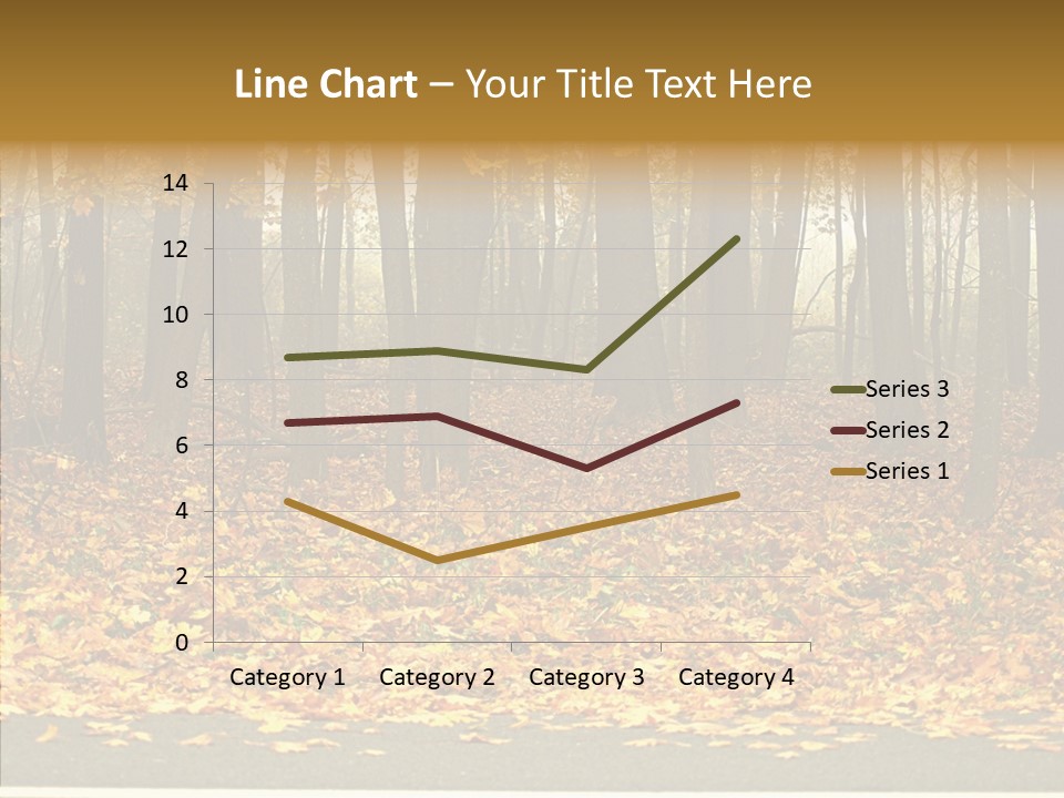 Yellow Mist Trees PowerPoint Template