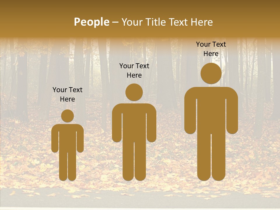 Yellow Mist Trees PowerPoint Template