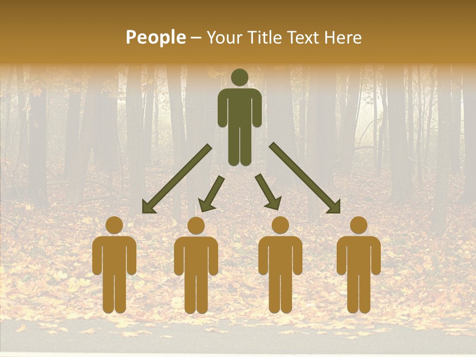 Yellow Mist Trees PowerPoint Template