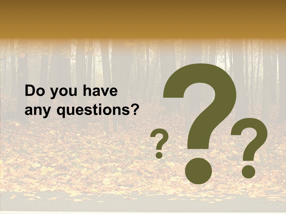 Yellow Mist Trees PowerPoint Template