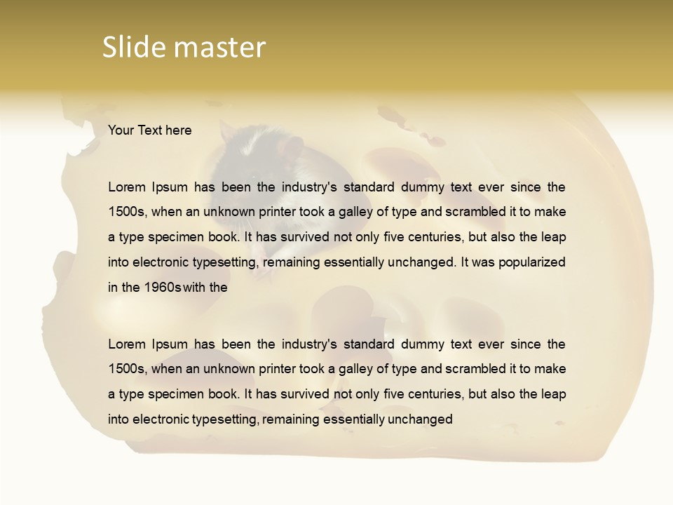 Bright Celebration Mouse PowerPoint Template