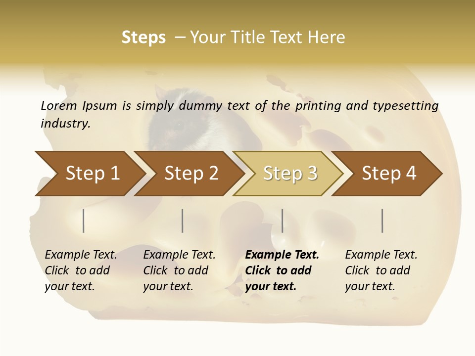 Bright Celebration Mouse PowerPoint Template