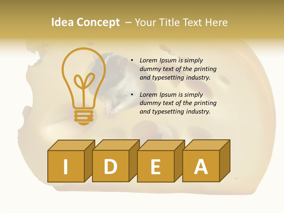 Bright Celebration Mouse PowerPoint Template