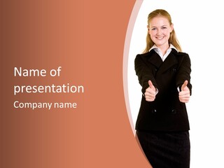 Professional Entrepreneur Happy PowerPoint Template