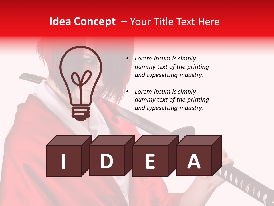 Cut Pretty Japanese PowerPoint Template