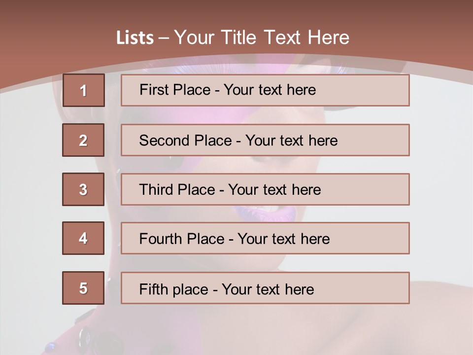 Fashion Incrustation Row PowerPoint Template