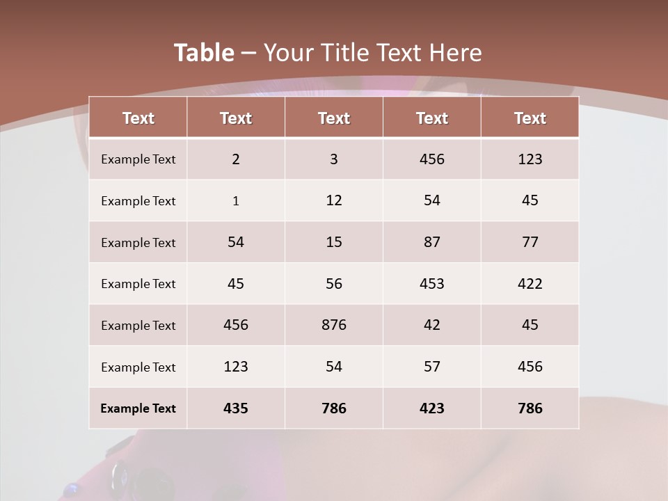 Fashion Incrustation Row PowerPoint Template