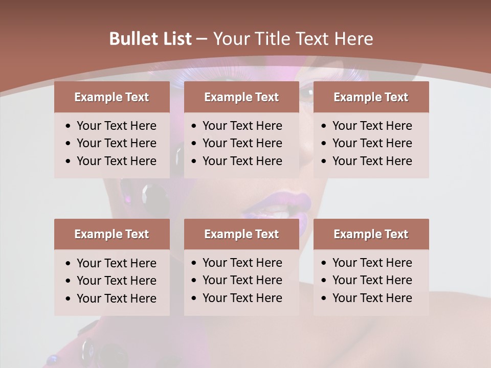 Fashion Incrustation Row PowerPoint Template