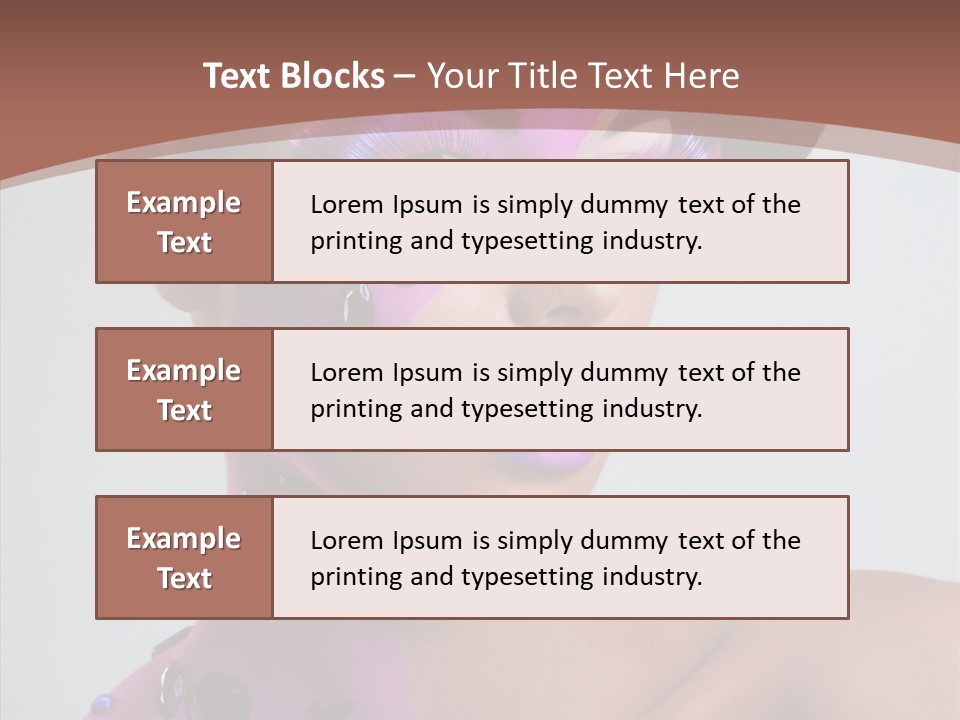 Fashion Incrustation Row PowerPoint Template