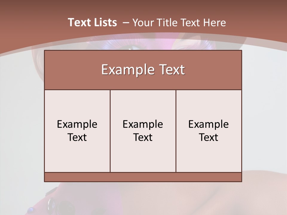 Fashion Incrustation Row PowerPoint Template