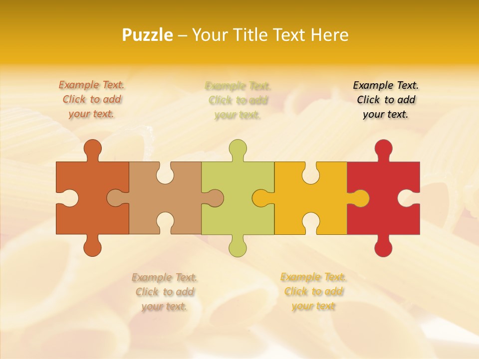 Uncooked Lunch Eat PowerPoint Template