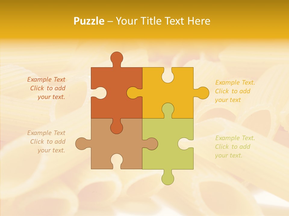 Uncooked Lunch Eat PowerPoint Template