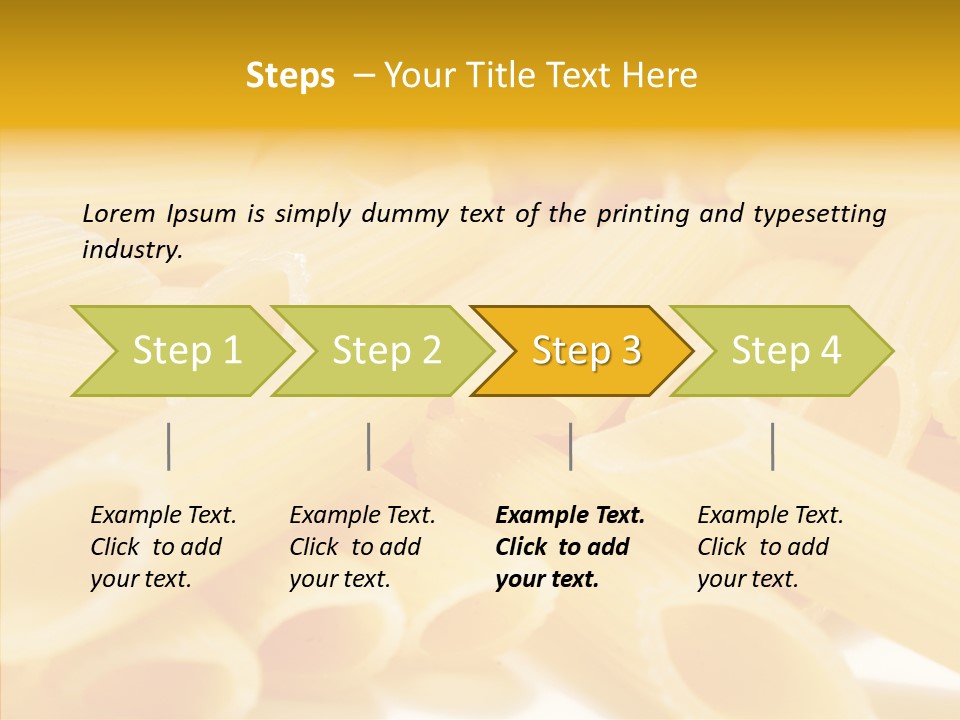 Uncooked Lunch Eat PowerPoint Template