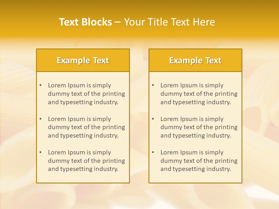 Uncooked Lunch Eat PowerPoint Template