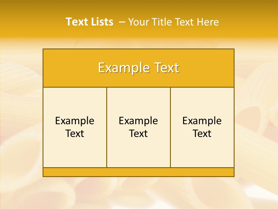 Uncooked Lunch Eat PowerPoint Template