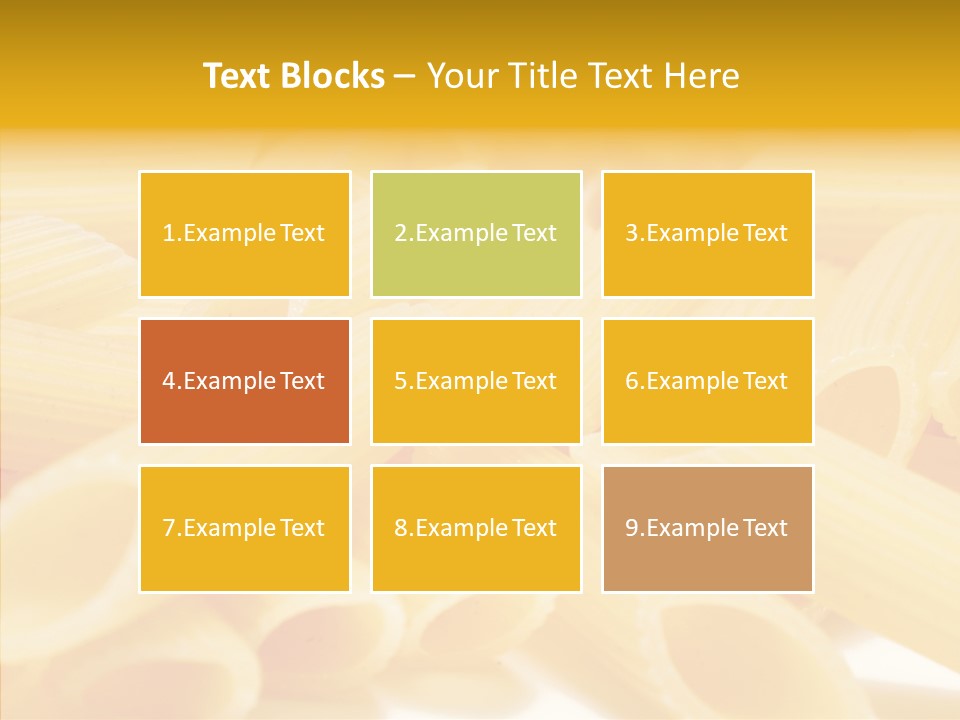 Uncooked Lunch Eat PowerPoint Template