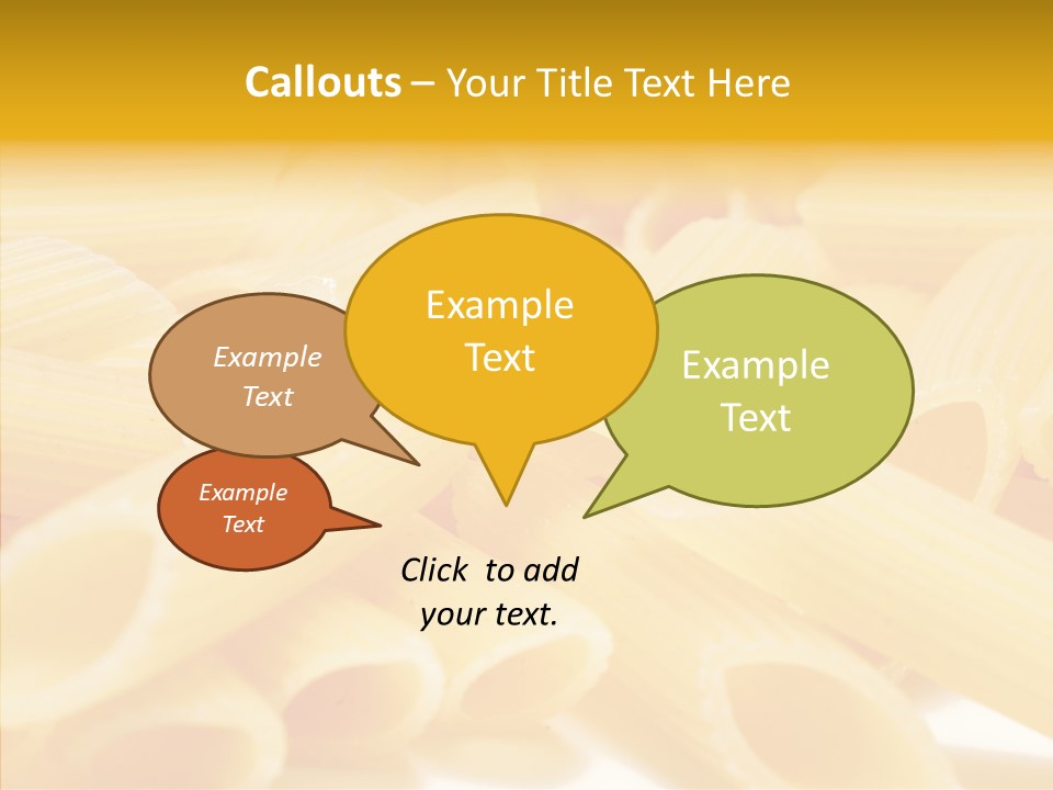 Uncooked Lunch Eat PowerPoint Template