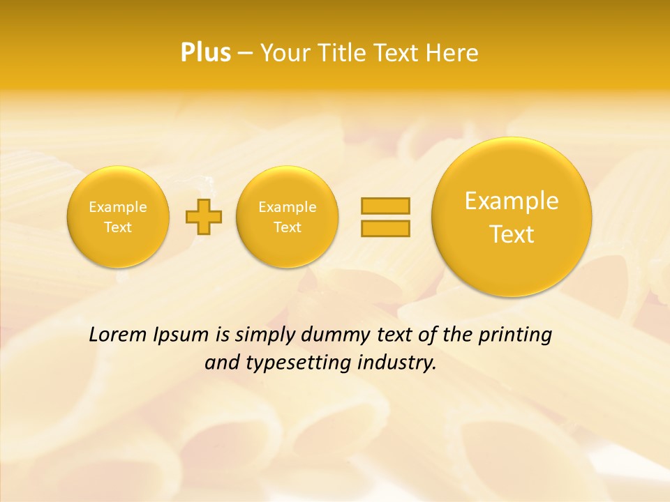 Uncooked Lunch Eat PowerPoint Template