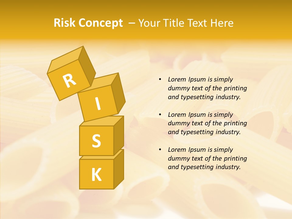 Uncooked Lunch Eat PowerPoint Template