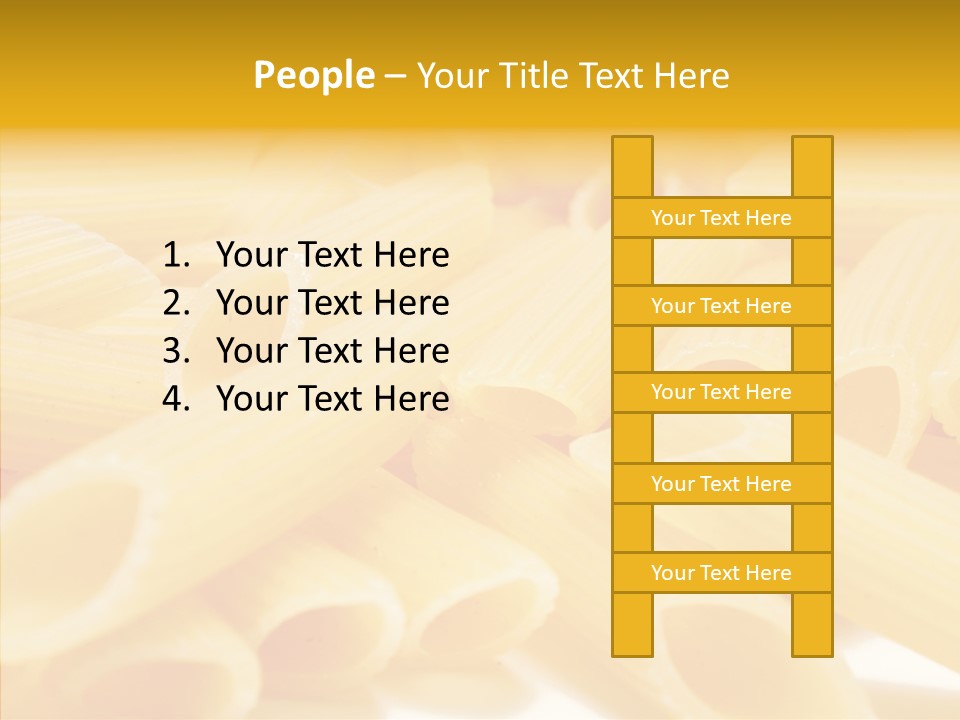 Uncooked Lunch Eat PowerPoint Template