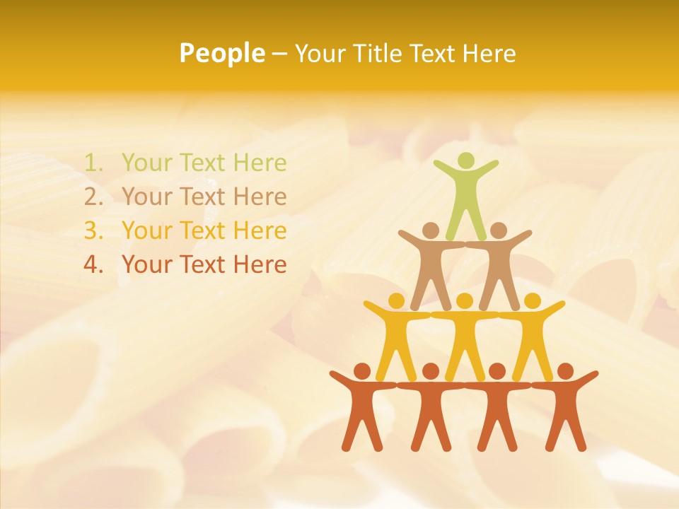 Uncooked Lunch Eat PowerPoint Template