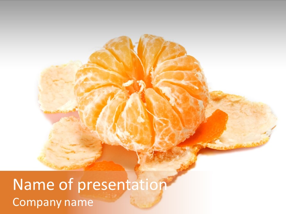 Orange Clementine Breakfast PowerPoint Template