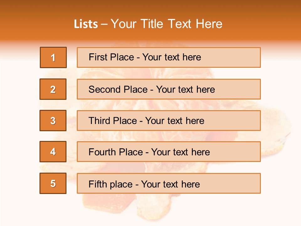 Orange Clementine Breakfast PowerPoint Template